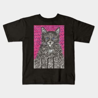 Black kitten Kids T-Shirt